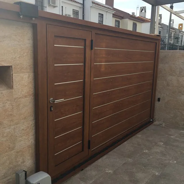 AMM Puertas Y Servicios puerta corredera marrón metal